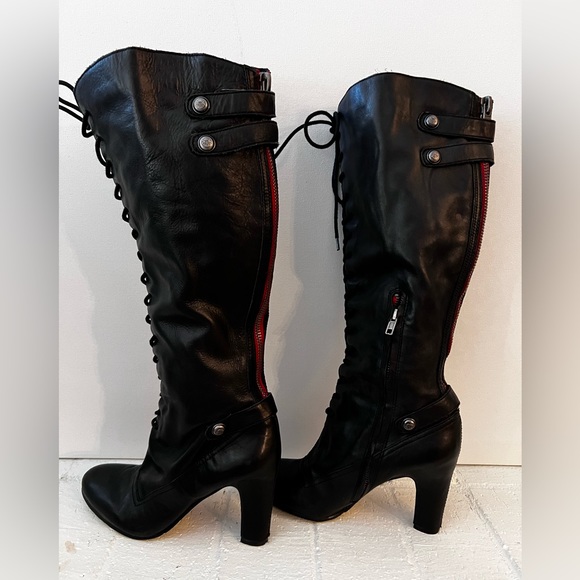 Sam Edelman Knee High Lace Up Boots - Picture 3 of 14